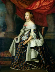 Portret Marii Teresy (1638-83) Austrii, po 1660